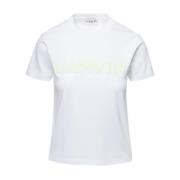 Klassisk Logo Print Hvid T-shirt