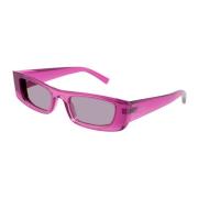 Pink Rektangulære Solbriller