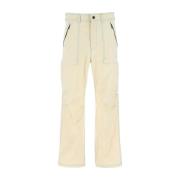 Elfenben Polyester Cargo Pant