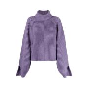 Amethyst Cashmere Roll-Neck Sweater
