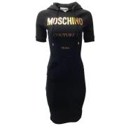 Sort Bomuld Moschino Kjole