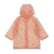 Brume` Regnfrakke, Lyserød Regnfrakke med Kirsebær Motiv