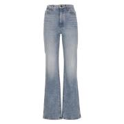 Lysblå bomuld jeans til kvinder