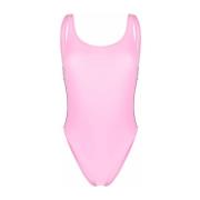 Badedragt i ét stykke Stretch Fabric Swimsuit with Logo