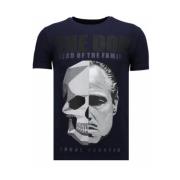 The Don Skull Rhinestone - Herre T-shirt - 13-6238N