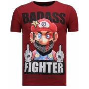 Fight Club Mario Bros - Herre T-shirt - 13-6219B