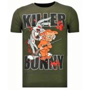 Killer Bunny Rhinestone - Herre T-shirt - 13-6229K