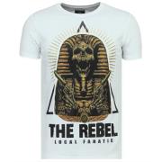Rebel Farao Rhinestones - Eksklusiv T-shirt Herre - 6322W