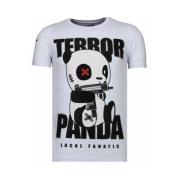 Terror Panda Rhinestone - Herre T-shirt - 13-6227W