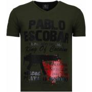 Pablo Escobar Narcos Rhinestone - Herre T-shirt - 5782G