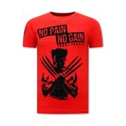 Wolverine X Man T-Shirt med Tryk