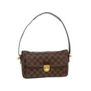 Pre-owned Svart Lerret Louis Vuitton Skuldertasker