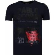 Pablo Escobar Narcos Rhinestone - Herre T-Shirt - 5782B