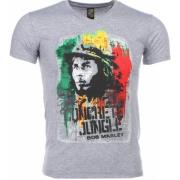 Bob Marley Concrete Jungle Print - Herre T-Shirt - 1406G