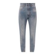 Slim-fit Bl? Jeans, Italiensk H?ndv?rk