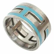Brugt Hermès-ring i blåt metal