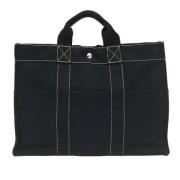 Brugt Hermès taske i sort lærred