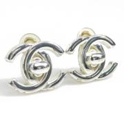 Brugte sølvmetal Chanel øreringe