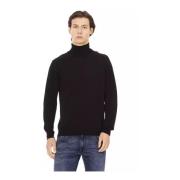 Herre Monogram Turtleneck Sweater