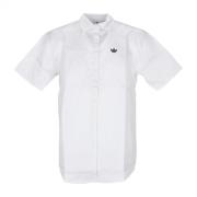Skjorte, Køb løs skjorte hvid/grå til nedsat pris