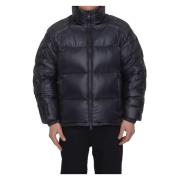 Sort Quiltet Nylon Puffer Jakke SS23