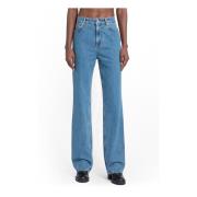 Mid Blue Straight Fit Jeans
