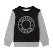 Sort og grå logo sweatshirt til børn
