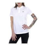 Polo Shirt, Hvid Kvinde med Logo