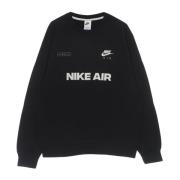 Air Brushed-Back Crewneck Sweatshirt