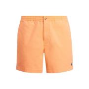 Klassiske Orange Bomuld Blandet Prepster Shorts