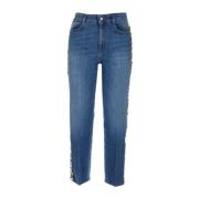 Blå Bomuld Jeans, Stil 600675SNH554008