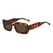 Havana Red Sunglasses with Brown Lenses