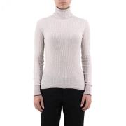 Beige Turtleneck Sweater til Kvinder