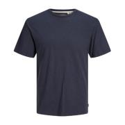 Blå Plain T-shirt til Mænd