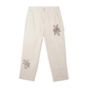 Trykt Carpenter Pant - Clay