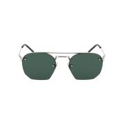 Stilfulde solbriller med smaragdgrønt ombre-design