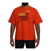 Orange Logo T-shirt med korte ærmer