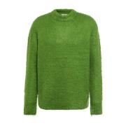 Grøn Fluffy Mohair Sweater