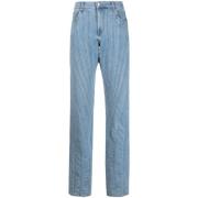 Clear Blue Snow Spiral Jeans