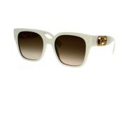 Glamourøse firkantede solbriller med Fendi-motiv
