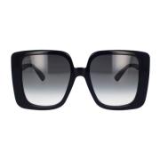 Firkantede solbriller med metal GG-logo