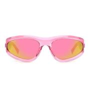 Uregelmæssige solbriller med spejlede linser