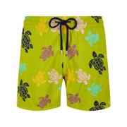 Multifarvet skildpaddeprint badeshorts