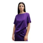 Yoli silkebluse violet