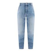 Blå Slim-Fit Bomulds Jeans SS23
