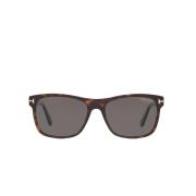 Firkantet Brune Tortoise Unisex Solbriller