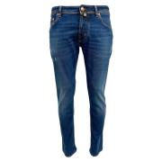 Nick Slim Karamel Label Mid Blue Brugte Jeans