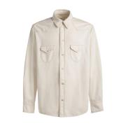 Klassisk Off-White Bomuldsskjorte