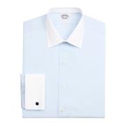 Lysblå Regular Fit Non-Iron Stretch Supima Cotton Pinpoint Oxford Clot...
