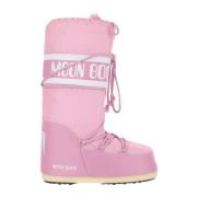 Ikonisk Pink Nylon Moon Boot